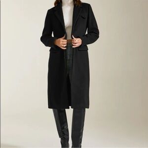 Commense Black Long Coat